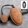 Leather Car Key Cover Case for Infiniti Q50L QX50 QX60 QX55 Q70 Q70L Q30 QX30 QX70 ESQ XQ80 XQ60 Q60S Car Key Rope Keyring