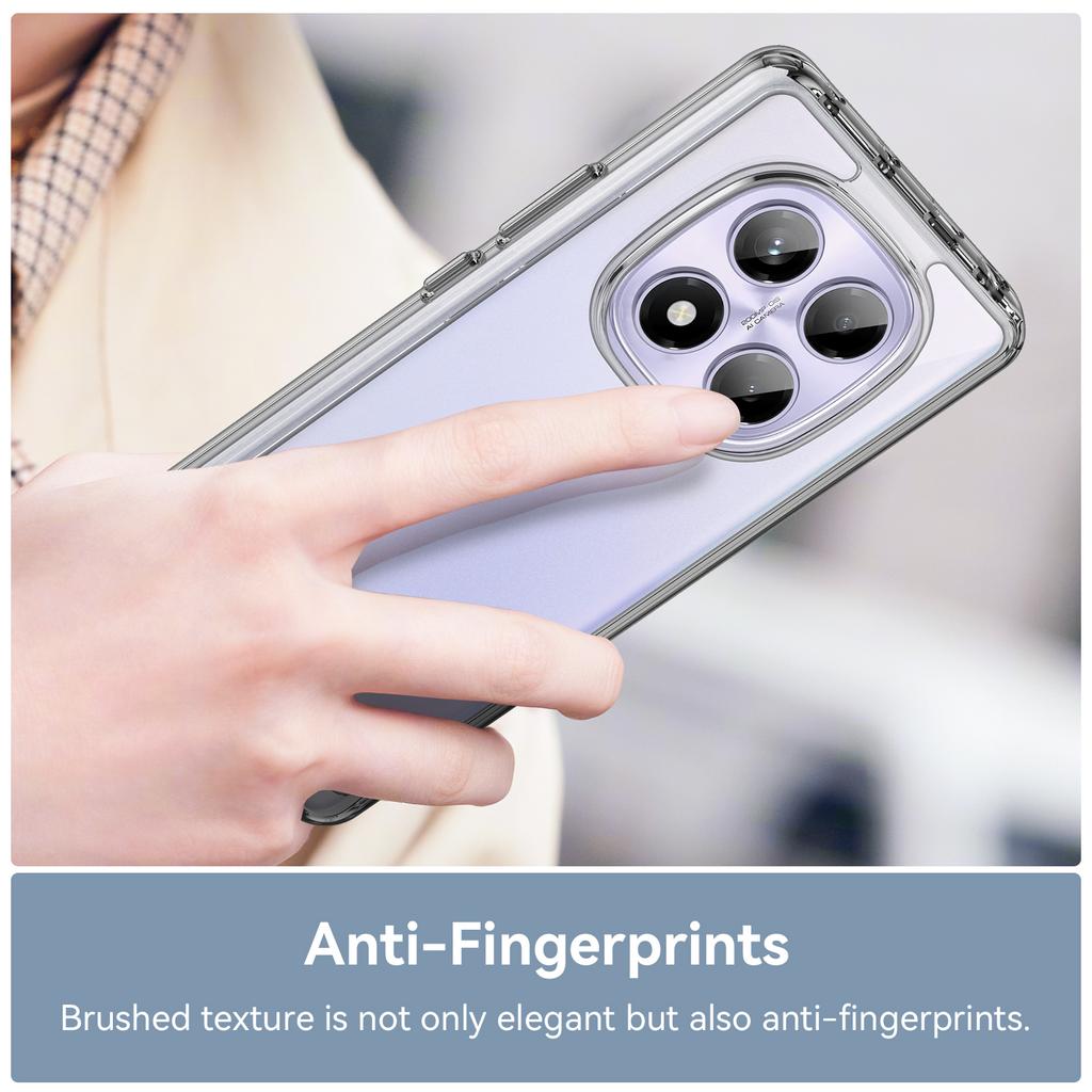 Для Xiaomi Redmi Note 14 Pro 4G Чехол ТПУ Акриловый Прозрачный Чехол для Телефона с Защитной Пленкой из Закаленного Стекла