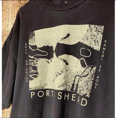 Винтажная футболка унисекс с коротким рукавом и графическим принтом группы Portishead, размеры S-4XL.