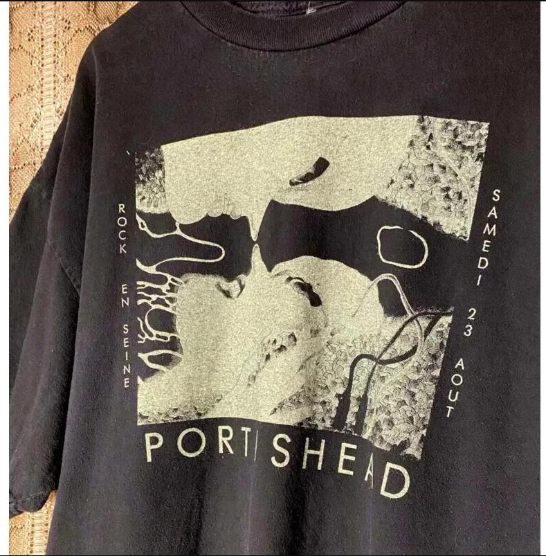 Винтажная футболка унисекс с коротким рукавом и графическим принтом группы Portishead, размеры S-4XL.