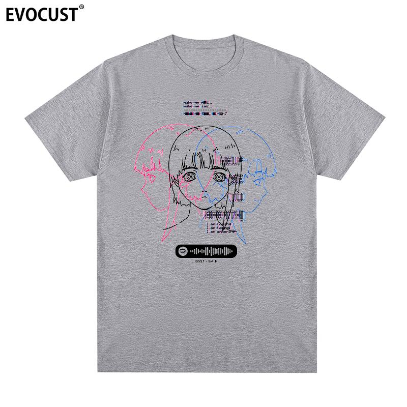 Serial Experiunisexts Lain Classic Japanese Glitch Aesthetic Unisexga Anime Tshirt Cotton Unisex T Shirt New Tee Tshirt Unisexs Tops
