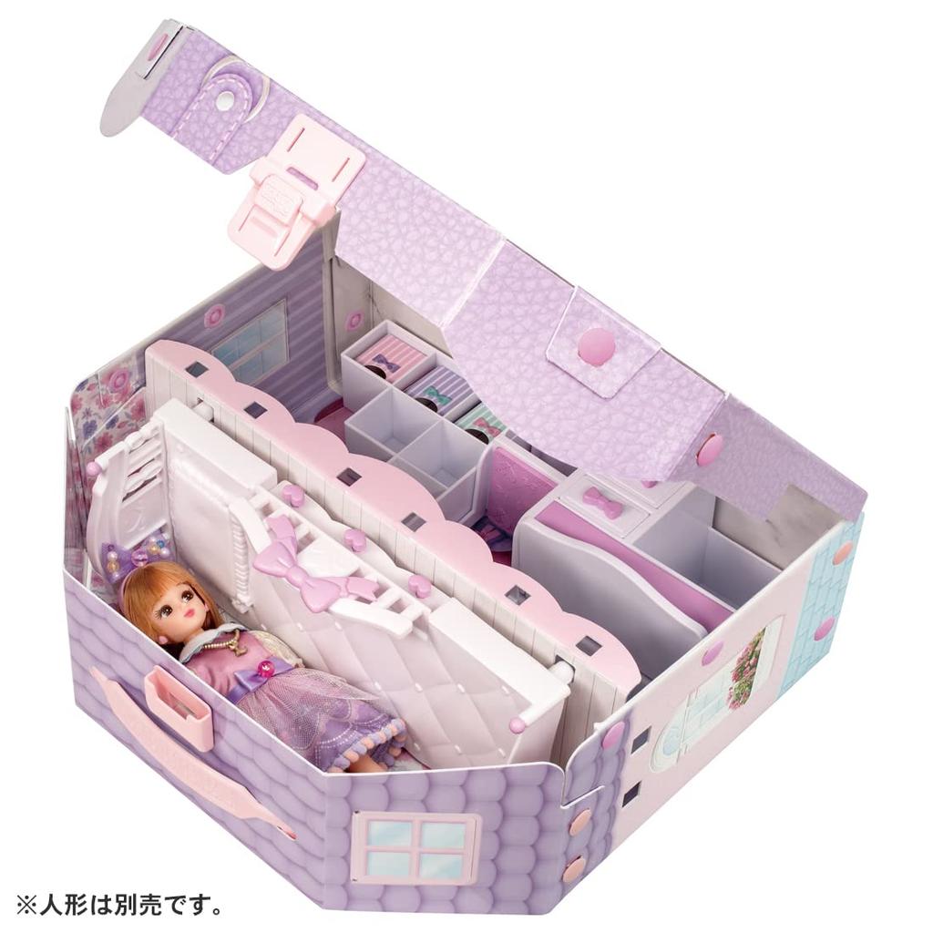 TAKARA TOMY Licca-chan with Loft! Dreamy Licca-chan's Room Dress-up Play Toy for Ages 3 and Up