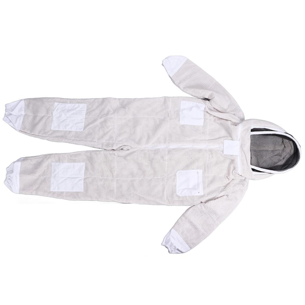 Professional Siamese Bee Suit Zipper 3 Layer Net Space Suit Ventilated Bee Suit for BeekeeperXXL