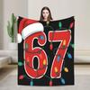Do The Math 67 Meme Funny Six Seven Blanket Quality Warm Soft  Bedding Throws Winter Children Chair Sofa Bed Novelty Bedspread