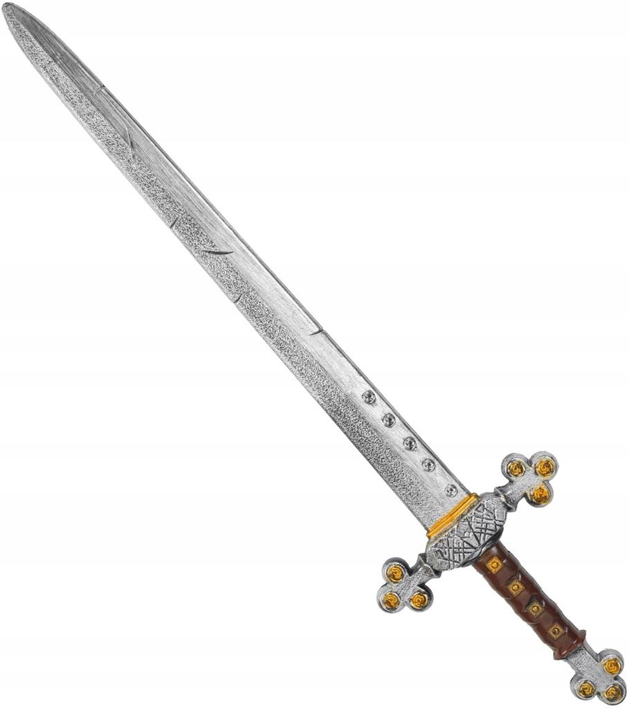 Średniowieczny Miecz Królewski Broń Króla Wojownik Władca Gladiator 72Cm