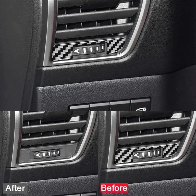 2 шт. для Lexus NX 200 200T 300h 2014-автомобильный левый и правый воздуховыпускной канал, декоративная накладка, наклейка, автомобильные аксессуары для интерьера