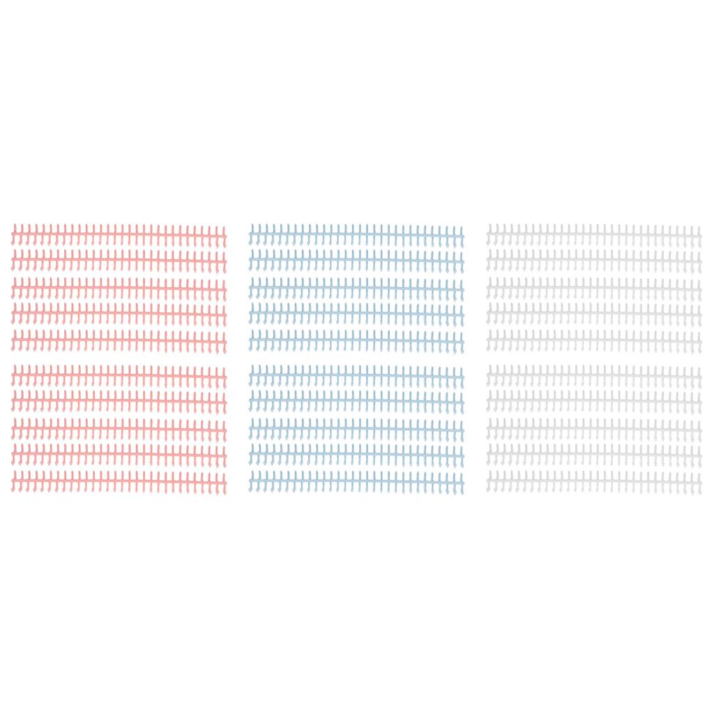 10 шт. переплетных корешка 30 отверстий диаметром 12 мм, режущиеся пластиковые проволочные переплетные корешки для школы