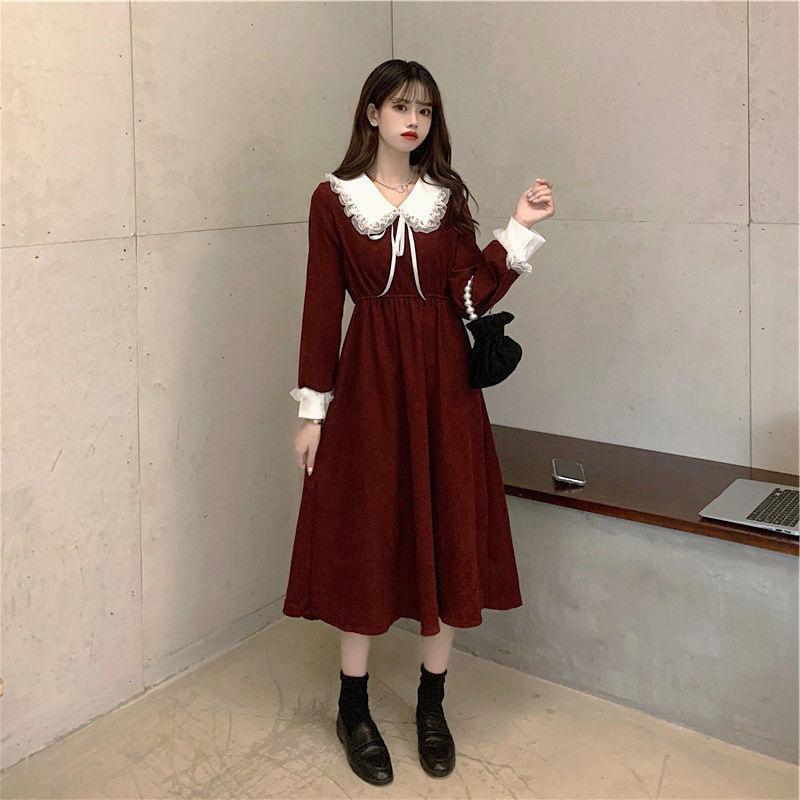 Fashion Elegant Women's Clothes Red Dress for Women In Spring and Autumn
