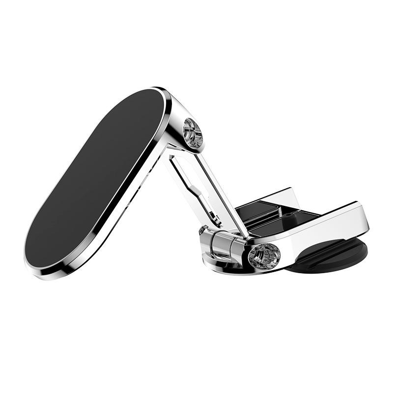 Magnetic Folding Car Phone Holder: Dashboard Multi-Angle Rotation Bracket with Logo Gift