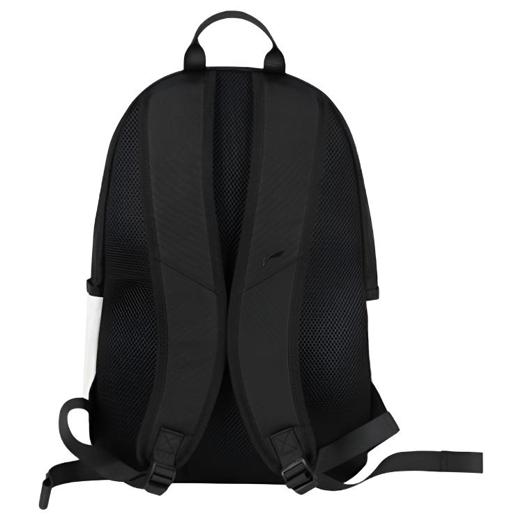 Li-Ning Large Capacity Sports Leisure Outdoor Polyester Backpack Unisex Backpack Beige Black YBSU167-20