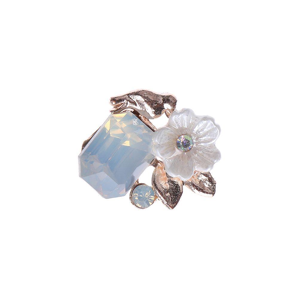 Flatback Hairpin Accessories Rhinestone Button Apparel Sewing Pearl Buttons Flower Buckle
