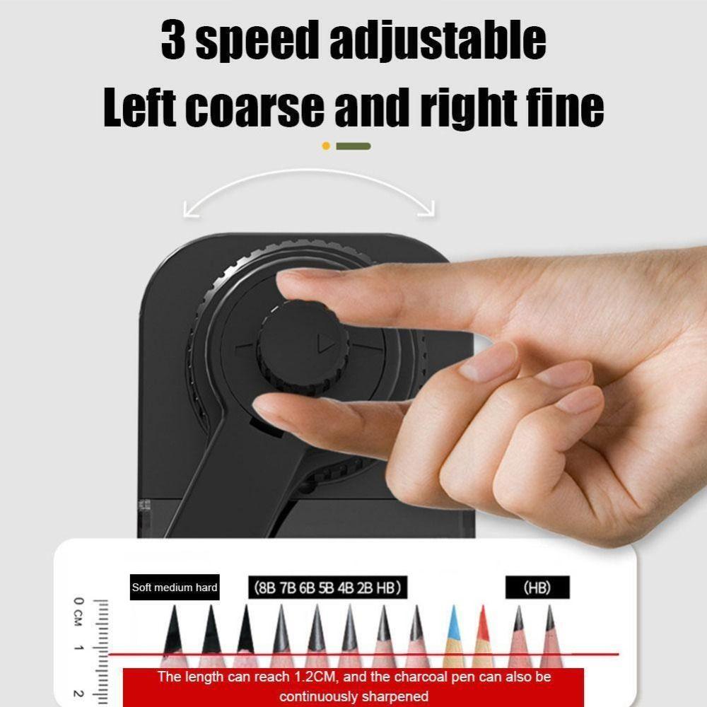 Автоматически входит в инструмент для заточки карандашей с грифелем, предотвращающий прилипание грифеля, механический инструмент с ручным приводом