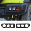 Car Tail Light Trim Decoration Cover for Suzuki Jimny 2019 2020 2021 2022 2023 Exterior Accessories, ABS Black