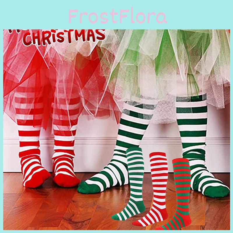 Colourful Polyester-spandex Knee Socks For Kids Women