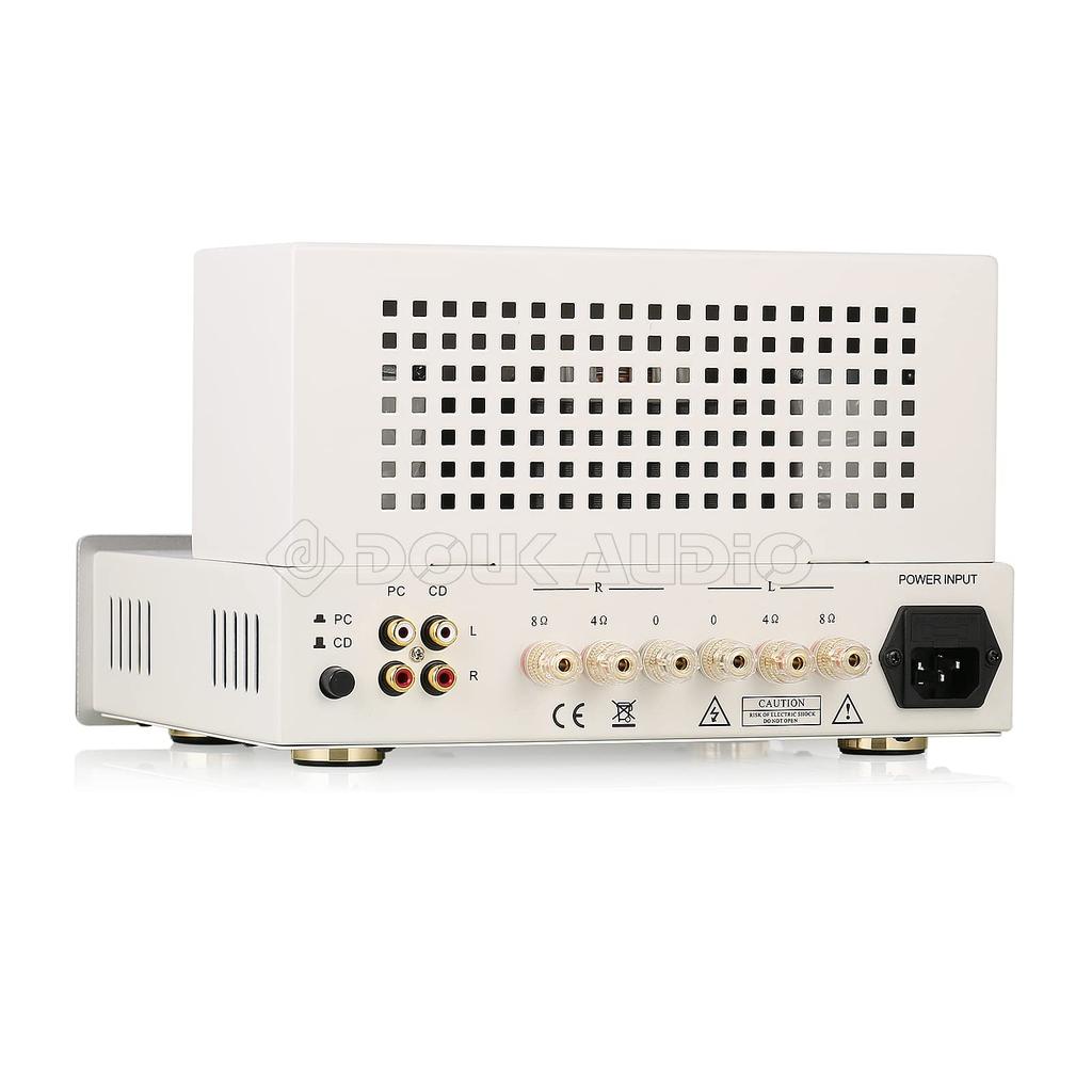 Nobsound Mini EL34 Vacuum Tube Amplifier Single End Class A Power Amplifier 8W X 2 Cannot Be Shipped by Mail Built-in Hi-Fi (Silver)