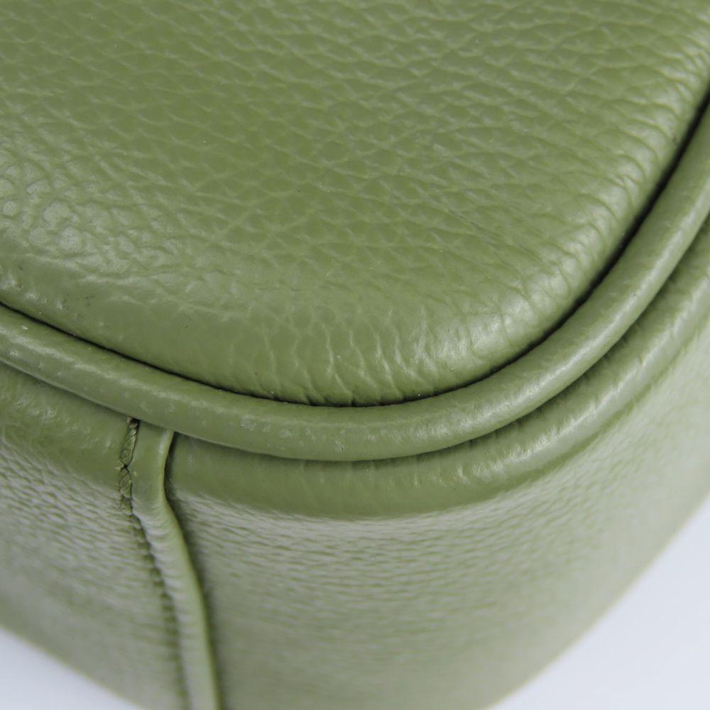 Used COACH Shoulder Bag F54782 Leather Khaki Diagonally Hung