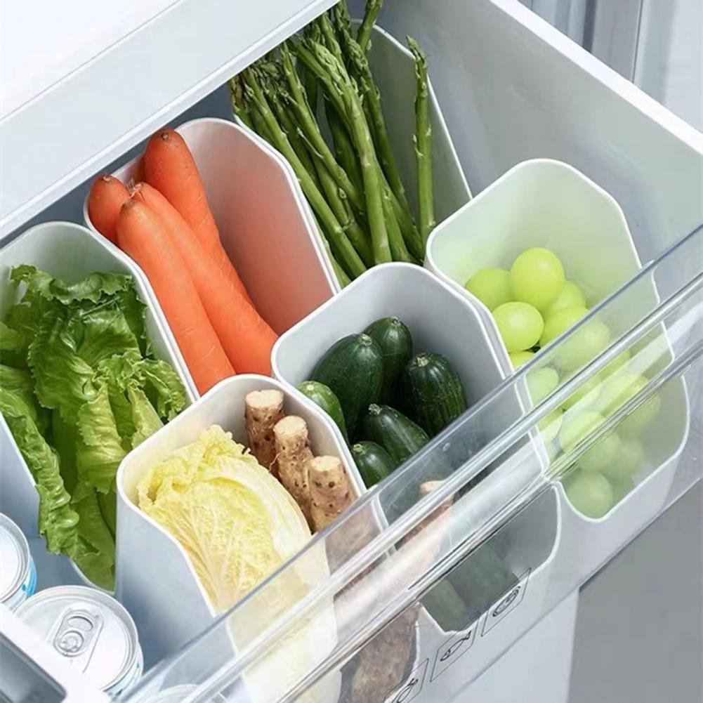 Коробки для хранения продуктов питания, органайзер, держатель для мелочей, чехол, наклонный классификатор для хранения, пластиковый стеллаж для общежития, гостиной, настольный стеллаж для хранения в холодильнике