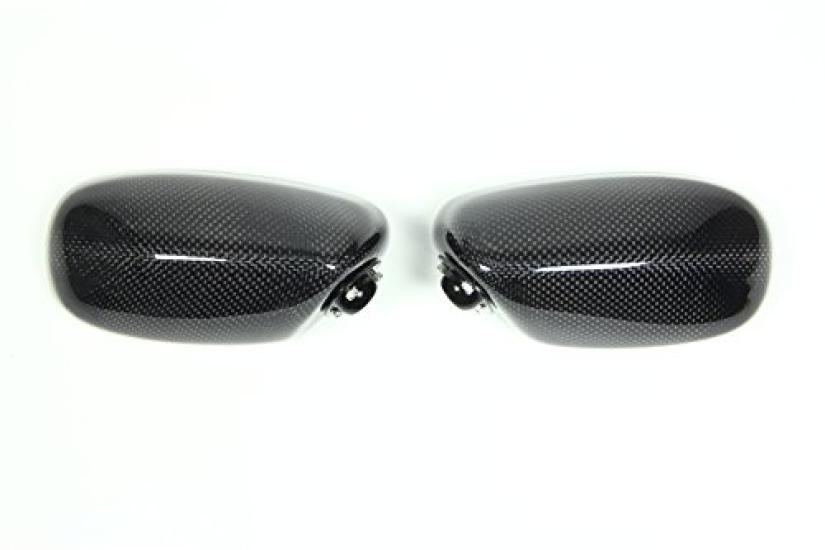 Зеркала Magical Racing Racer Replica Мотоциклетного типа с саржевым углеволокном, Длинный тип А, 1, Головка, Черный, Ножка, 45 мм, [Посадочное расстояние 27-41 мм],