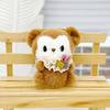 Cute Plush Otter Keychain Charm Fluffy Animal Bag Pendant Perfect For Gifts