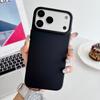 Матовый PC Чехол для телефона однотонный с металлическим бампером Для iPhone 17 Air 16 15 14 13 12 11 Plus Pro Max Нескользящий