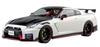 Aoshima Bunka Kyozai Rakupla Snap Car Series R35 NISSAN NISMO Special Edition 2022 Brilliant White Pearl Plastic Model 1/24 No.02-BW GT-R Pre-colored