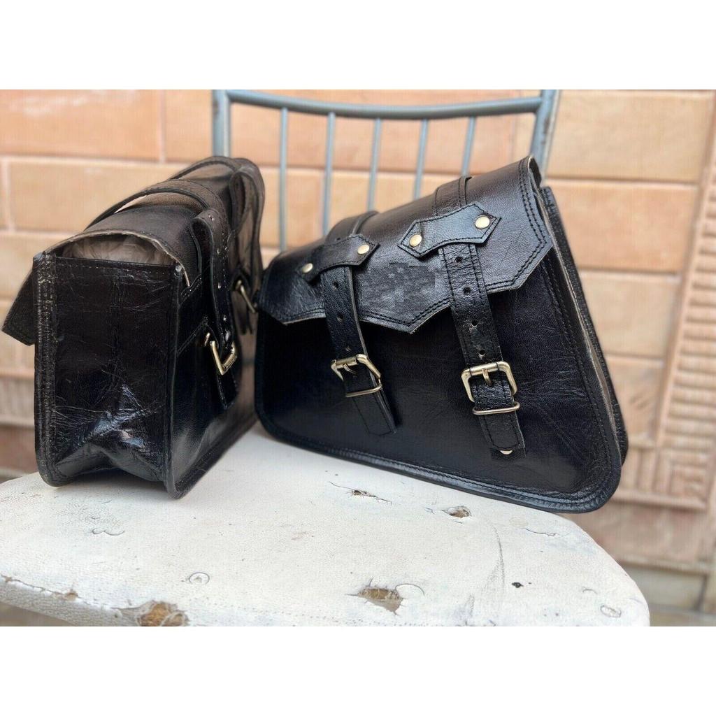 Комбинированная мотоциклетная седельная сумка Вощеная черная сумка 3 Седельная сумка Кожаная велосипедная сумка для багажа