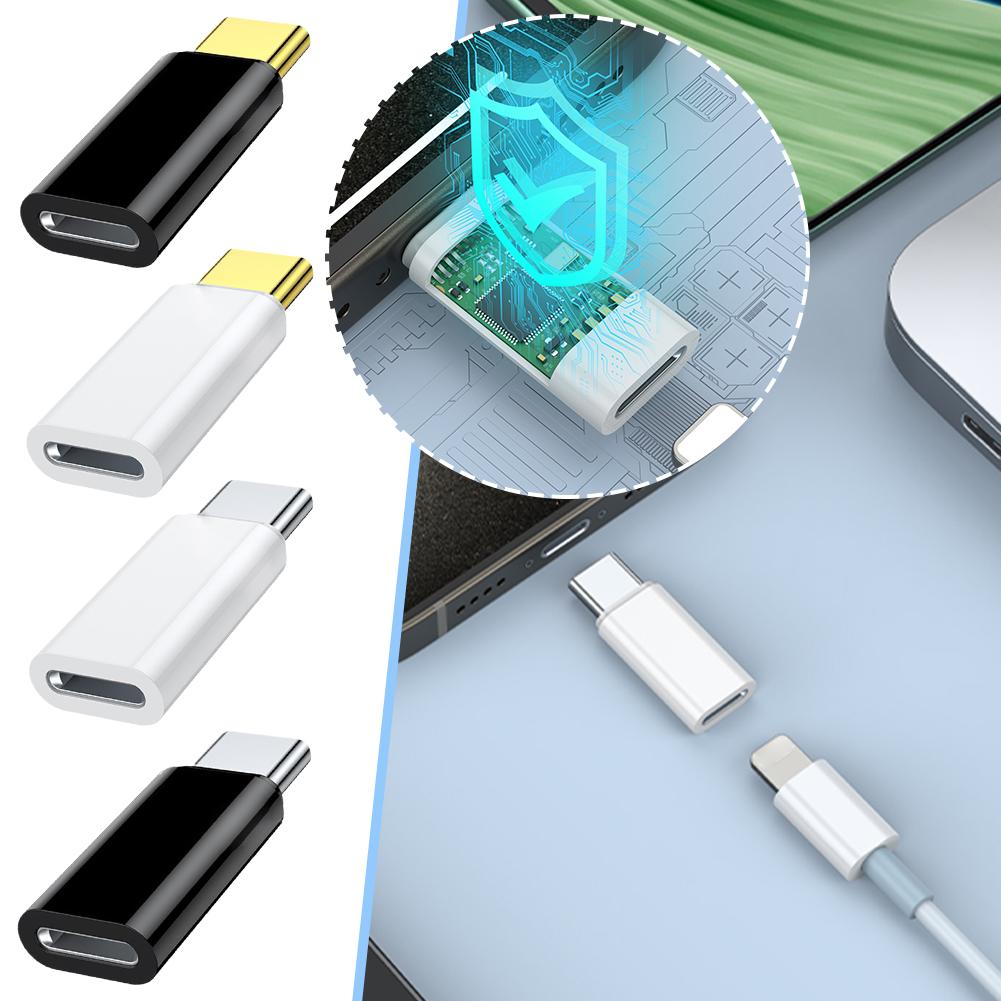 60 Вт адаптер для быстрой зарядки для Lightning Female to Type C USB Male адаптер для iPhone 15 Белый Черный Цвет