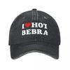 I Heart Hot Bebra I Love Hot Bebra Бейсболка Мода Пляжный Выходной Девушка Мужская