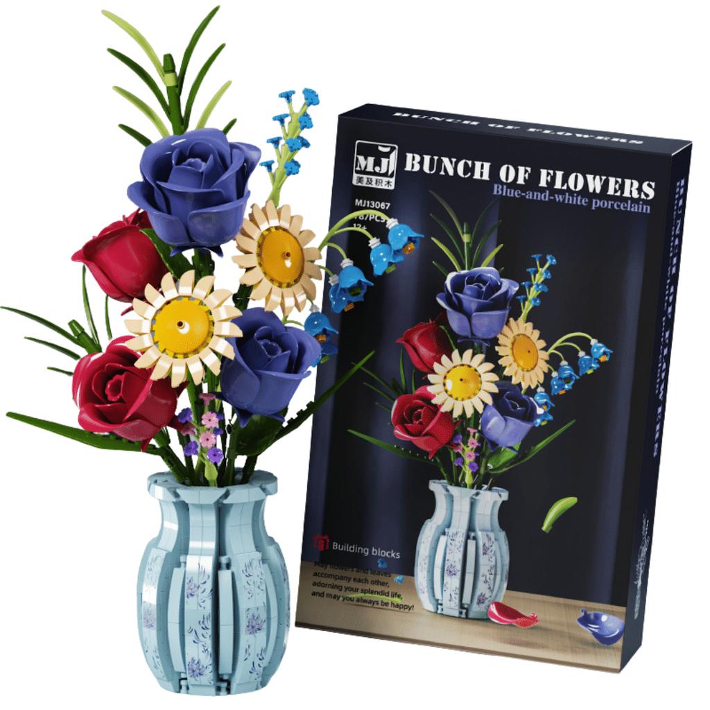 Bouquet of flowers in a vase - Flowers Blocks MJI 13067 MOC 787pcs.