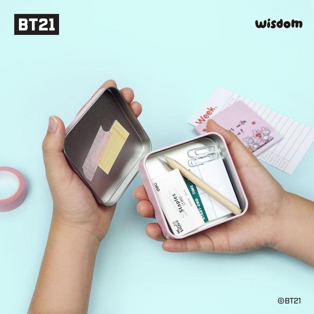 BT21 minini Набор блокнотов в жестяной коробке BTS Товары