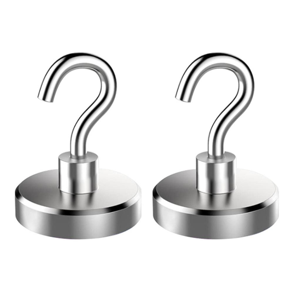 10 шт. Магнитные крючки D10 D12 D16 Многофункциональный магнитный крючок Сверхпрочные настенные крючки Вешалка Суперсильный неодимовый магнитный крючок Новый