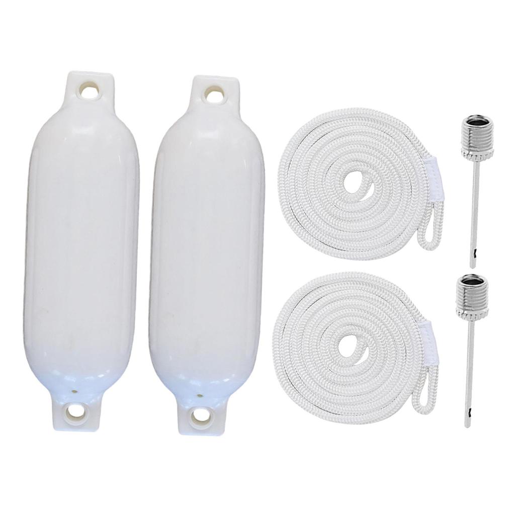 2x Boat Fender anti collision balls Thickened PVC Mooring Buoy for Row Boats Yacht Boat Dock Mooring cushioning and protection