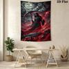 Dark Reaper Fiery Messenger Tapestry Background Cloth Fashion Print Christmas Gift Work Of Art Atmospheric Background Cloth