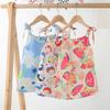 Girls Princess Cartoon Print Dress Summer Beach Vacation Clothes Suspender Casual Children Vest Dresses Infants Baby Nightdress