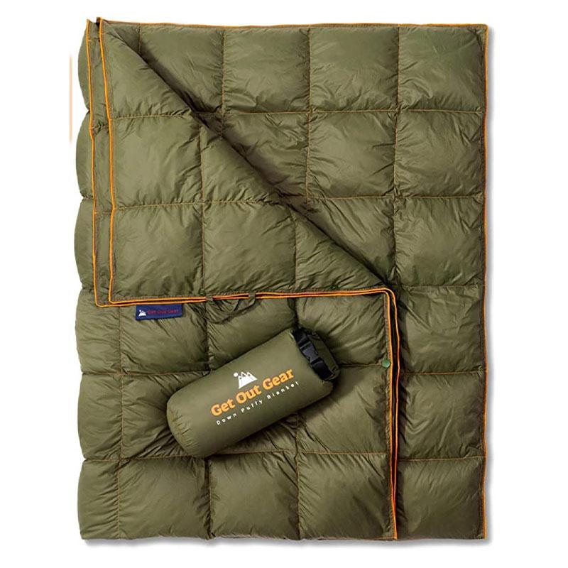 Outdoor Thermal Blanket Picnic Rug Checkered Quilted Waterproof Portable Picnic Carpet Wearable Beach Grassland Outdoor