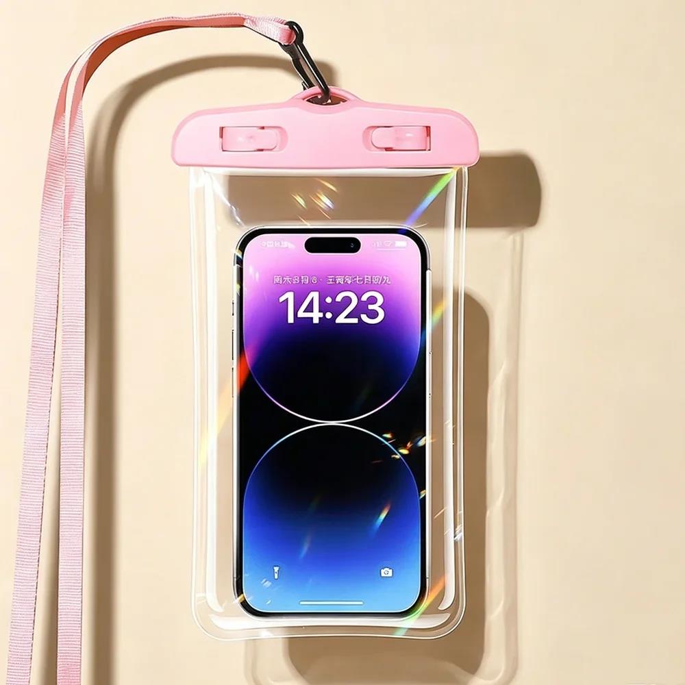 Waterproof Phone Pouch Drift Diving Swimming Bag Underwater Dry Bag Case Cover For Phone Water Sports Beach Pool Skiing 5