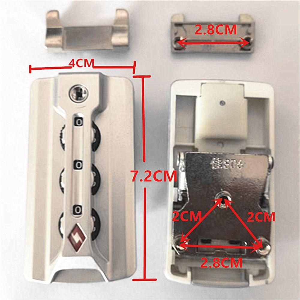 Security Tool 3 Digit Combination Lock Anti theft Cabinet Locker Customs Password Lock  Travel