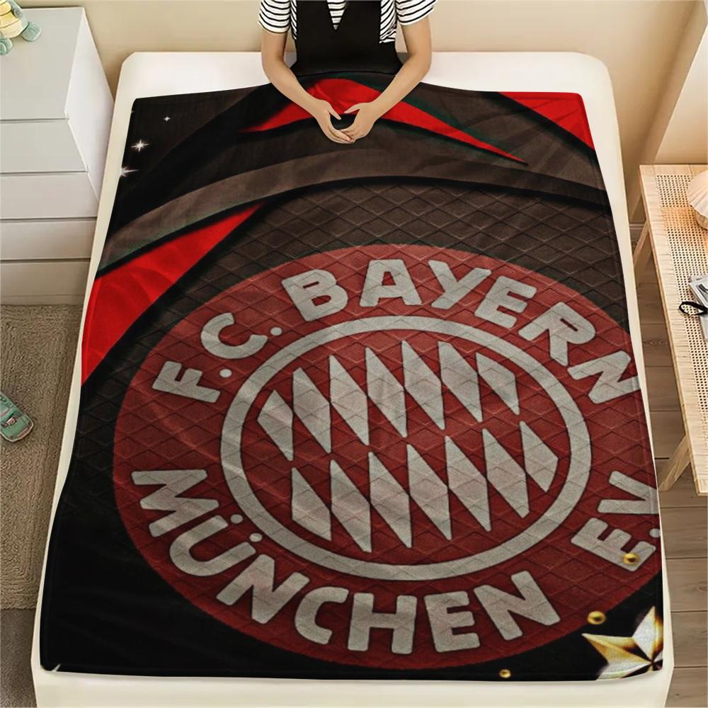 1pc FC Bayern Munich Print Flannel Blanket, High quality Comfortable for All Seasons, Home Decor, Warmth and Comfort, Perfect for Christmas Gifts48