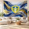 Leeds United Football Wall Tapestry, Soft Fabric Wall Hanging, Decorative Backdrop For Bedroom Home Wall Art