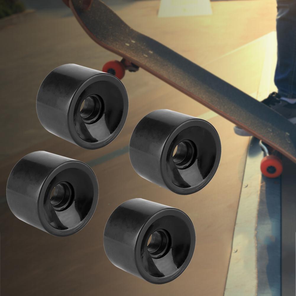 PUENTE 4 шт. набор 70*51 мм высококачественные полиуретановые колеса для скейтборда длинные колеса для доски (черный)