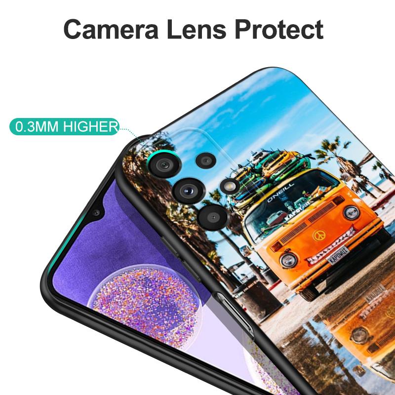 Черный чехол из ТПУ для Samsung Galaxy A03 SM-A035 A03 Core A03S A13 A23 LTE A33 A53 A73 4G 5G Combi Van Surf