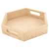 Hexagonal Wooden Tray 20 X 18 X 4 Cm
