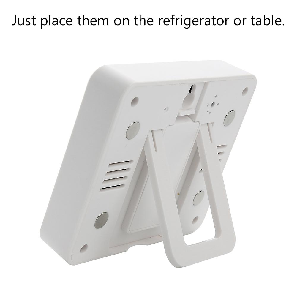 Внутренний наружный +2 датчика для кухни, морозильника, сада беспроводной термометр со звуковым сигналом тревоги измеритель температуры