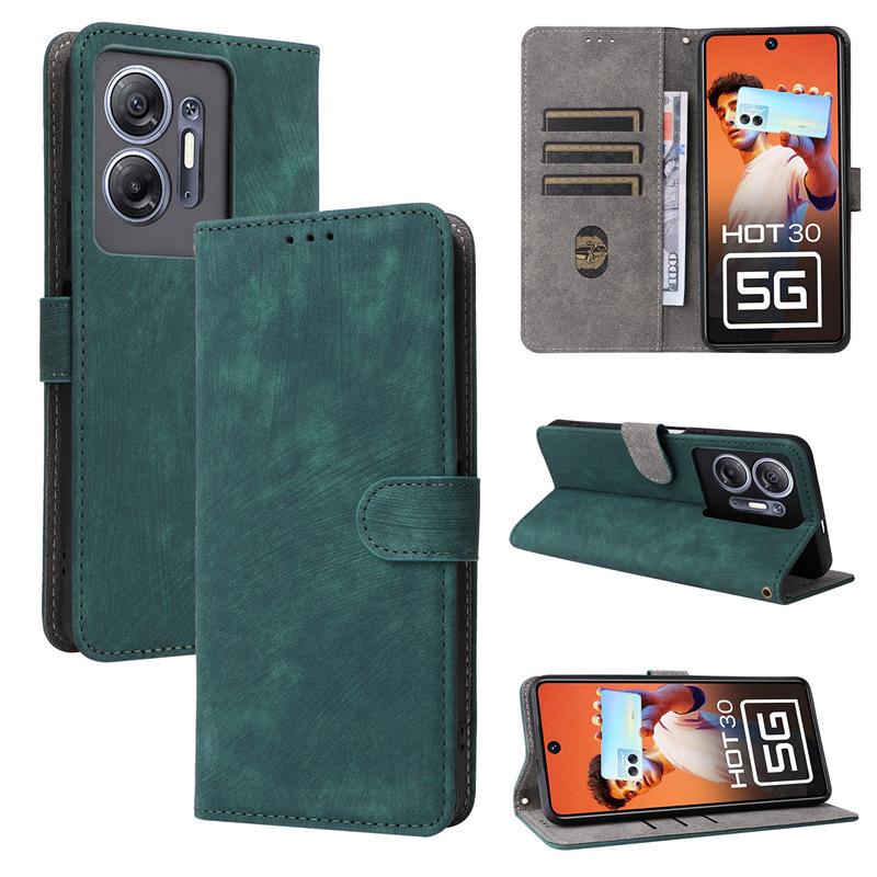 Flip Cover for Infinix Hot 30 (5G) PU Leather Phone Case Full-Body Protection Shockproof with [RFID Blocking]