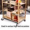 Premium 2-Layer Hotel Service Trolley