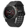 26 мм силиконовый ремешок для Garmin Fenix 8 51 мм/Enduro 3/Instinct 2X с множеством отверстий