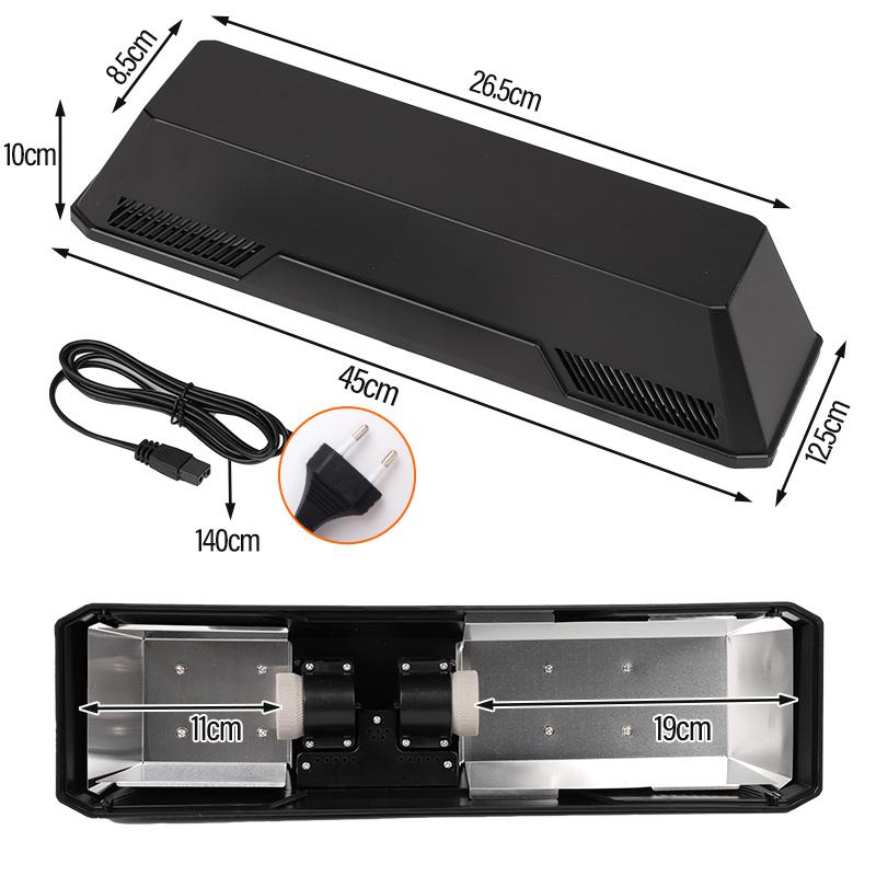 Рептилия Двойные лампы Абажур Питомец Черепаха Лампа для баскинга Нагрев УФА Солнечная лампа E27 УФБ Керамическая лампа Головка Террариум Изоляция