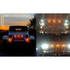 YMT Pre-Runner LED Grille Light Bar Kit for 2007-2018 Jeep Wrangler JK 2-Door/Unlimited 4-Door (JK), Plug & Play Waterproof