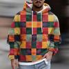 Fashion Print Loose Men's And Women's Long Sleeve Hooded Sweater