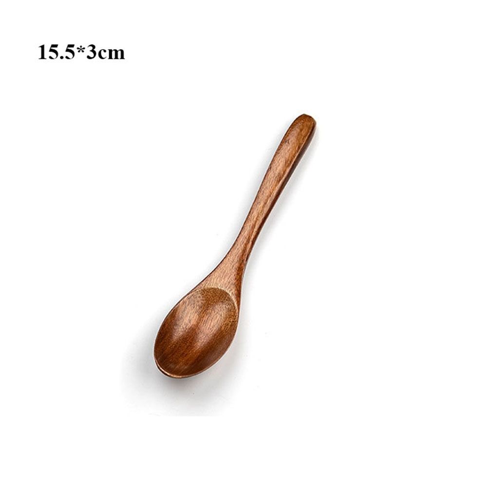 Натуральная деревянная ложка ручной работы для риса, супов, новая столовая посуда, столовые приборы, кухонные аксессуары